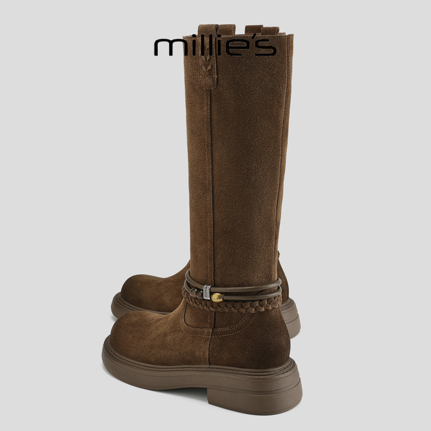 顺丰包邮妙丽加绒保暖长筒靴