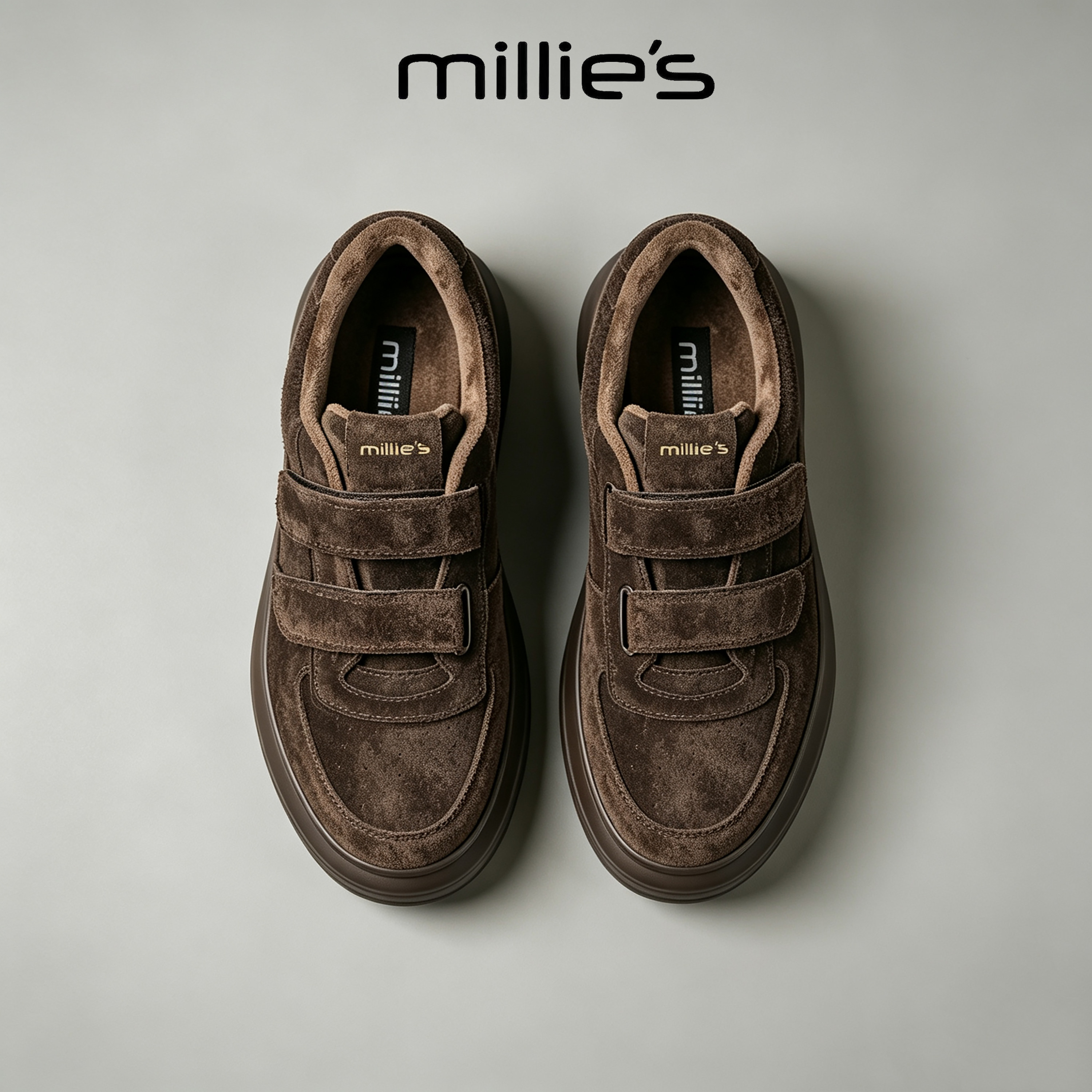 MILLIE'S/妙丽加绒厚底休闲鞋女