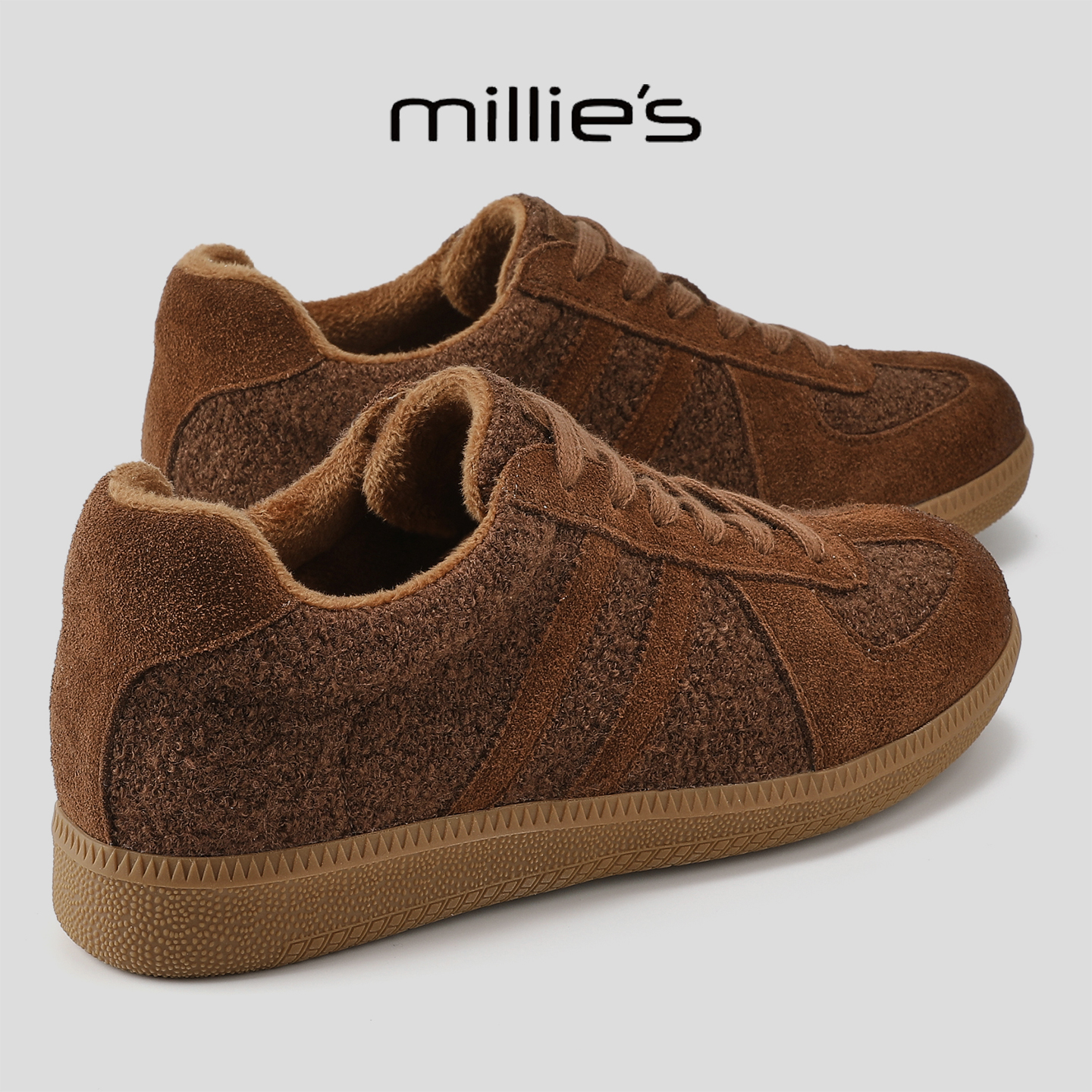 顺丰包邮妙丽加绒保暖德训鞋