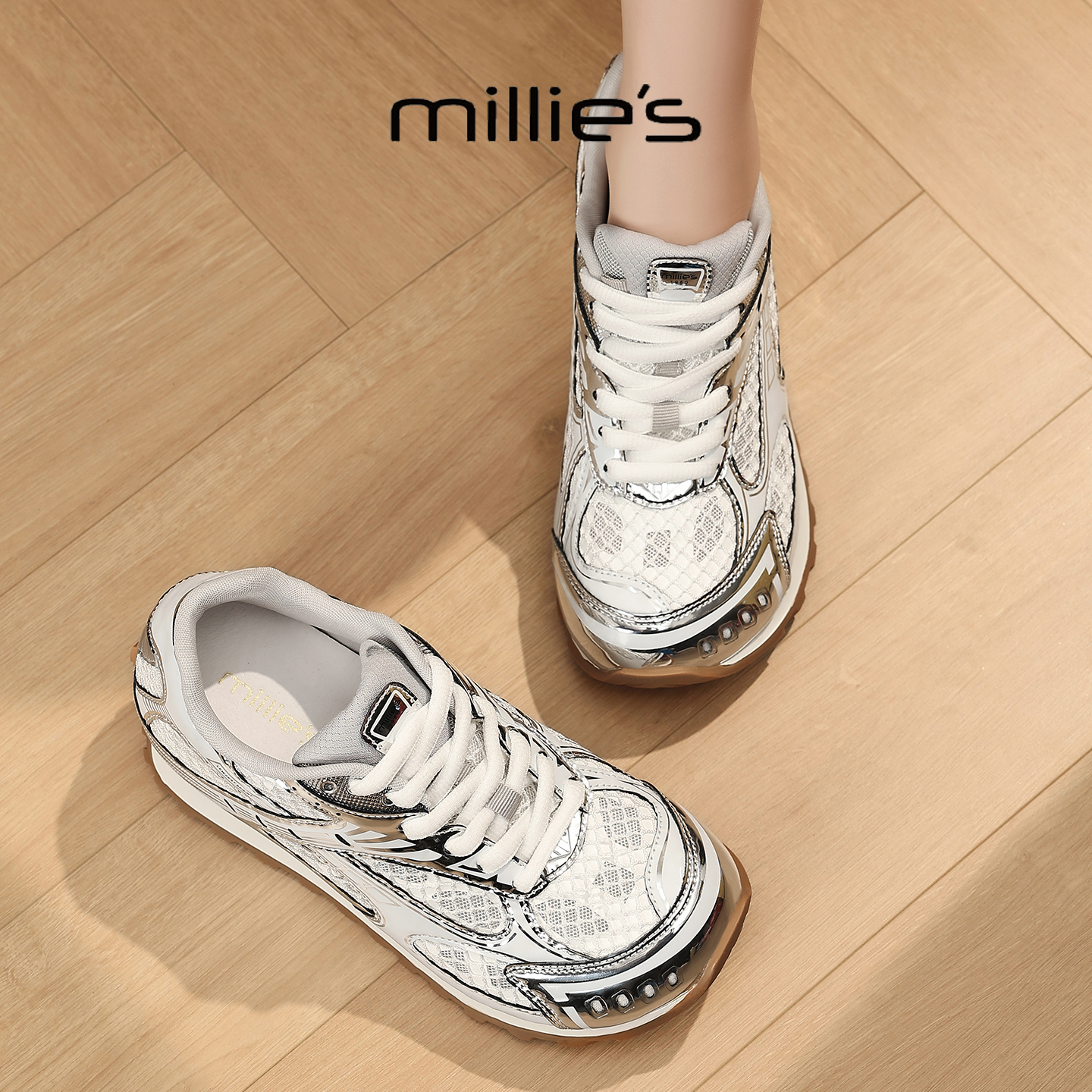 MILLIE'S/妙丽真皮单鞋