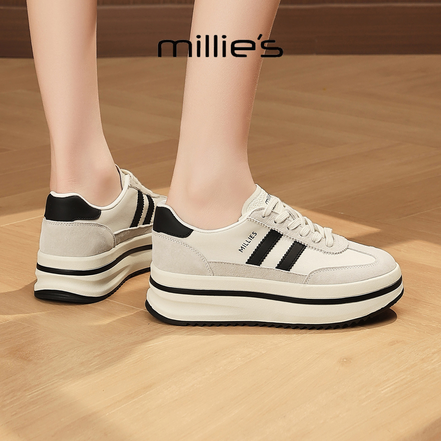 MILLIE'S/妙丽真皮休闲鞋
