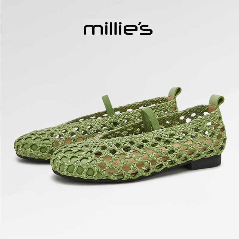 MILLIE'S/妙丽镂空编织凉鞋