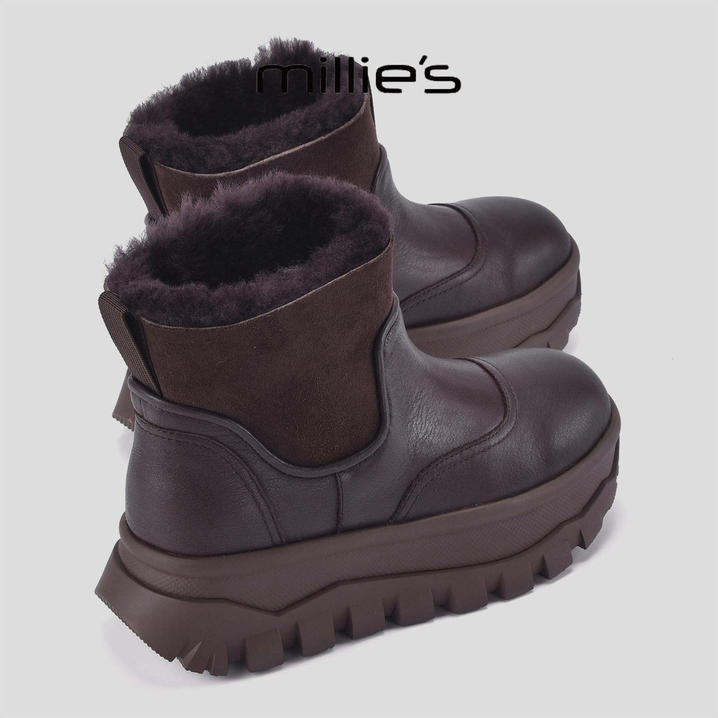 MILLIE'S/妙丽2025新款巨好看加绒保暖雪地靴女冬季厚底毛毛棉靴,女鞋,时尚雪地靴,淘宝优惠券,粉丝福利购,淘宝优惠卷