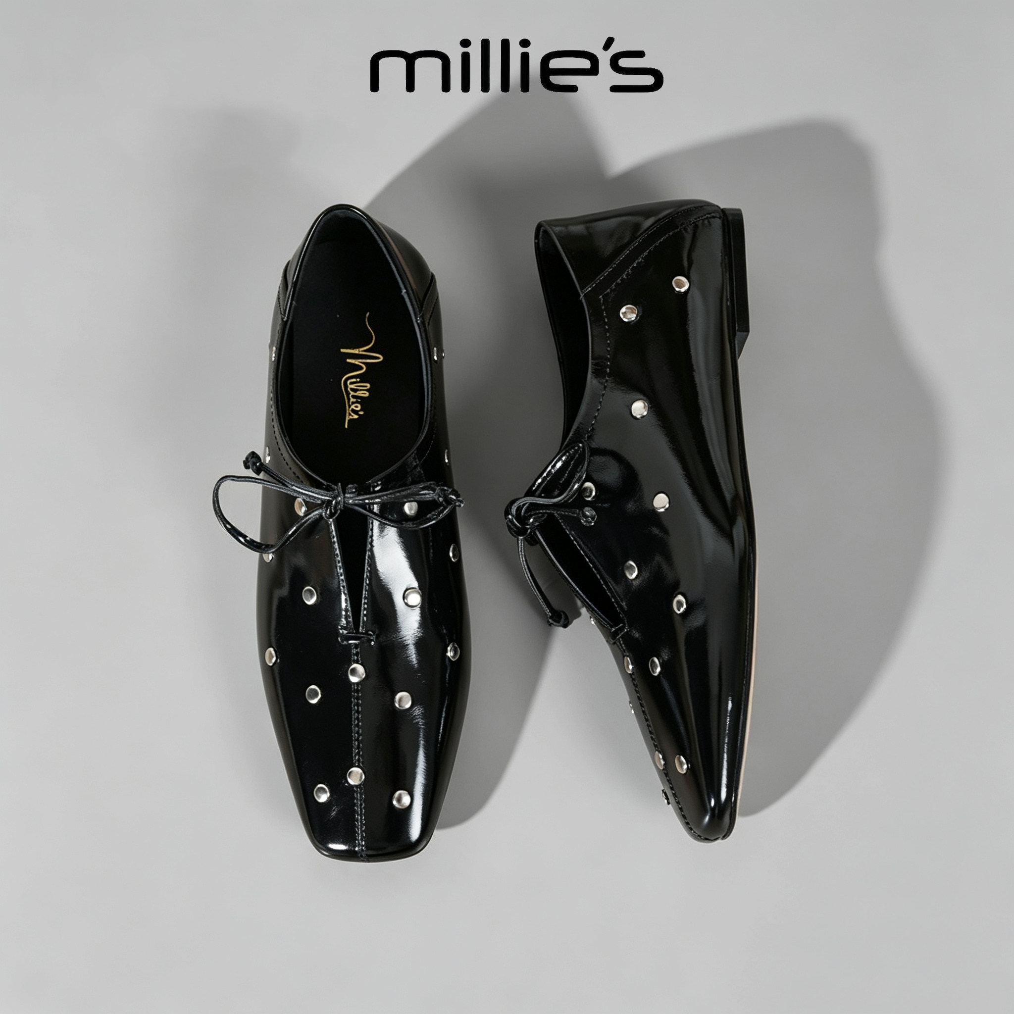 MILLIE'S/妙丽法式方头单鞋