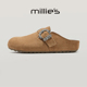 春季 休闲软木勃肯鞋 圆头平底复古流行柔软简约时尚 millies妙丽