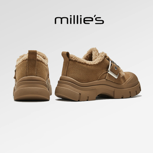 圆头厚底美拉德风小众独特保暖加绒雪地靴冬季 妙丽新款 MILLIE