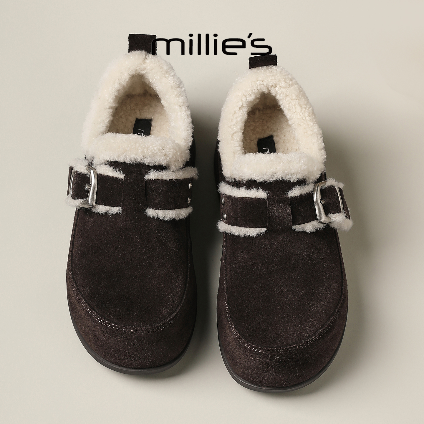 顺丰包邮妙丽加绒保暖博肯女鞋