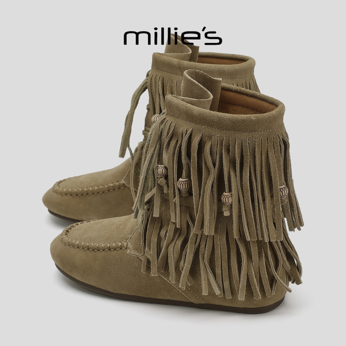 MILLIE'S/妙丽平底时装靴女