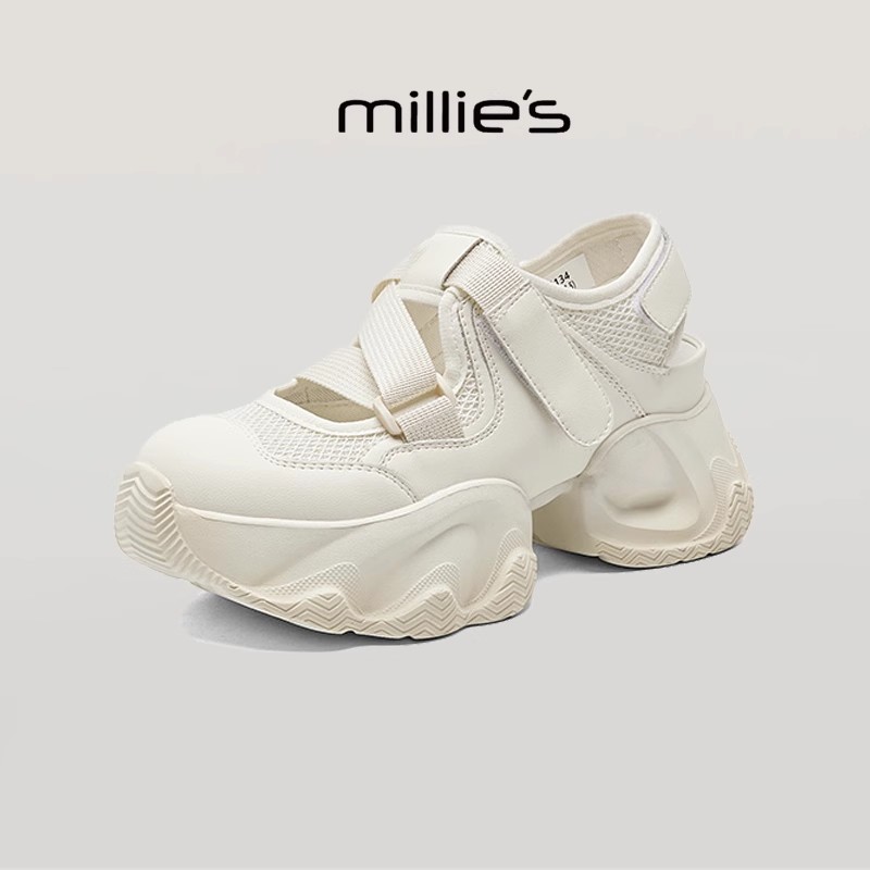 MILLIE'S/妙丽真皮休闲凉鞋女