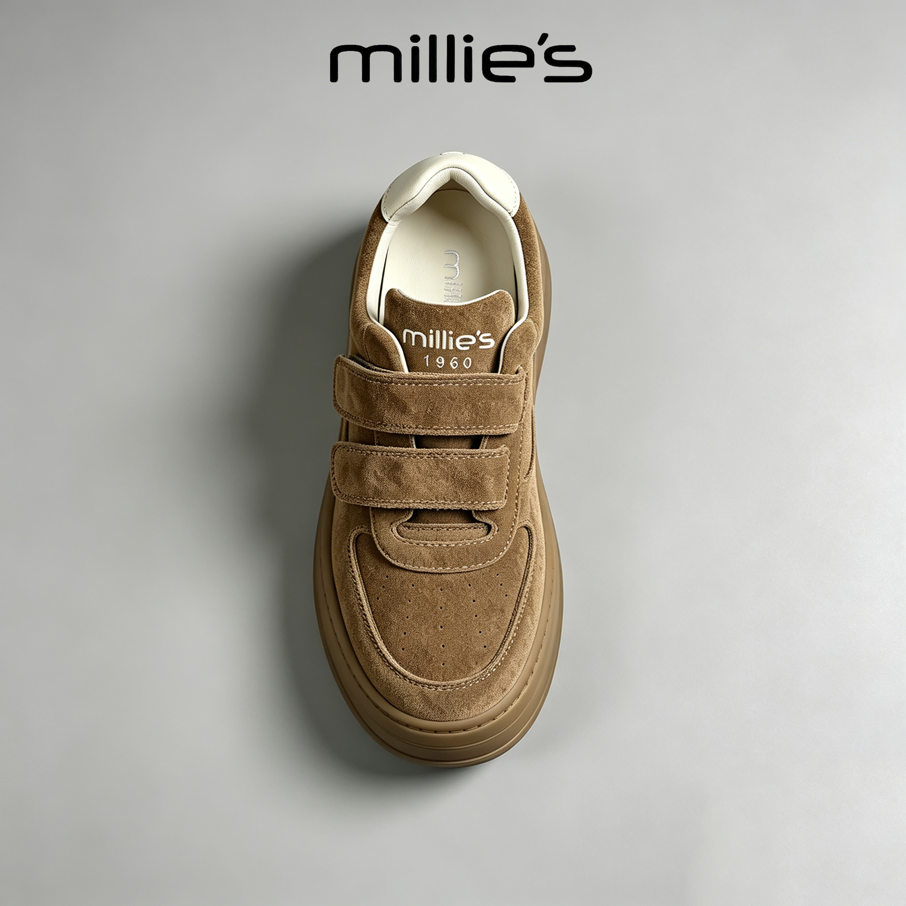 顺丰包邮休闲魔术贴厚底女板鞋