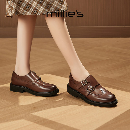 MILLIE'S/妙丽真皮女士单鞋