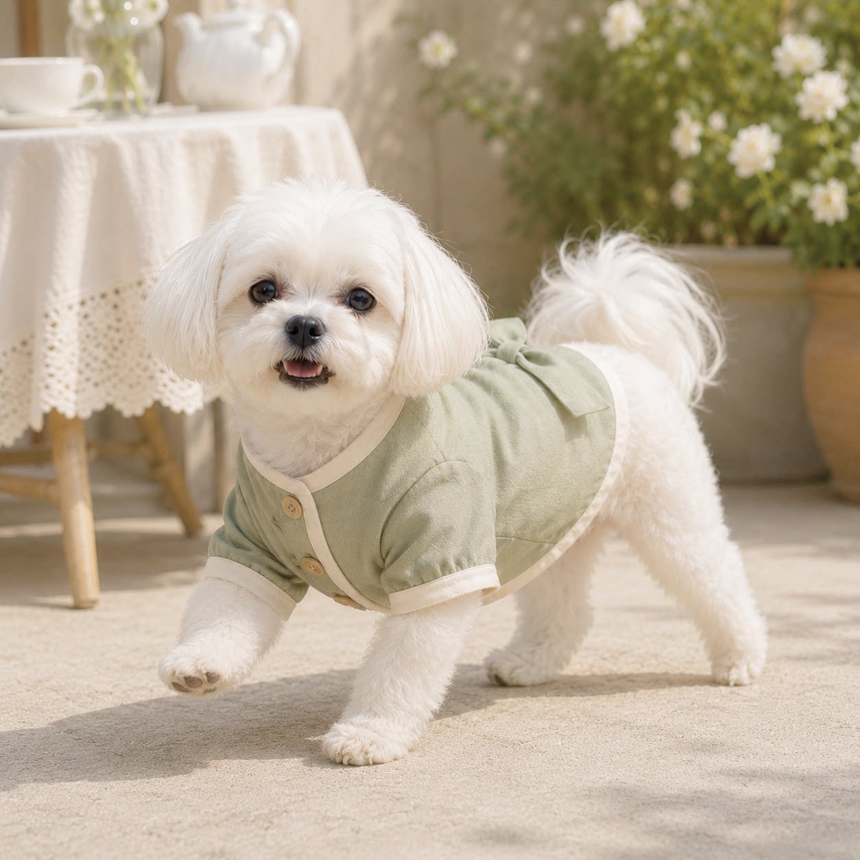 宠衣阁春夏小型犬学院风蝴蝶结图片