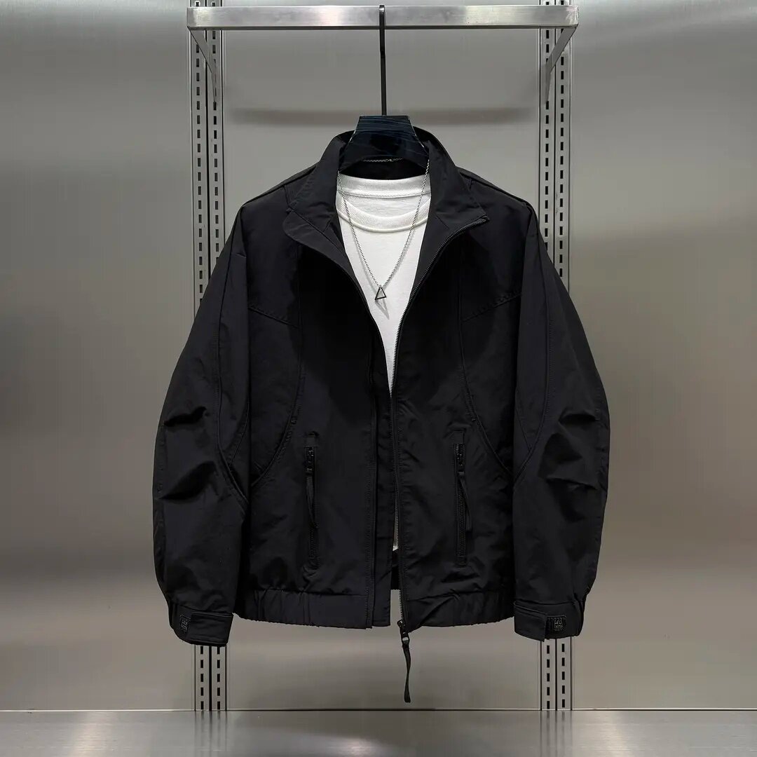 工装风立领夹克男2026春季新款潮流青春活力风痞帅休闲通勤男外套