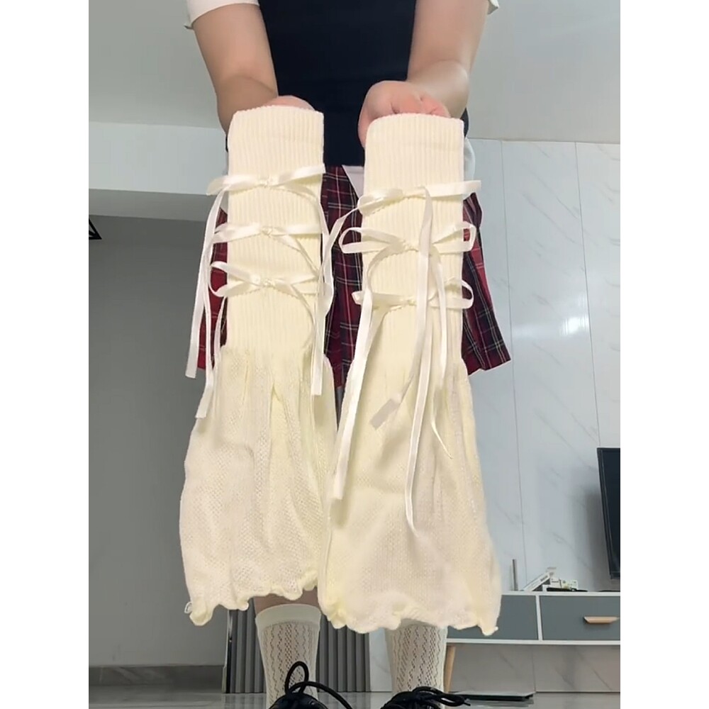 堆堆袜套女搭配小皮鞋袜套潮网红款修饰腿型显瘦长筒胖mm粗腿小腿