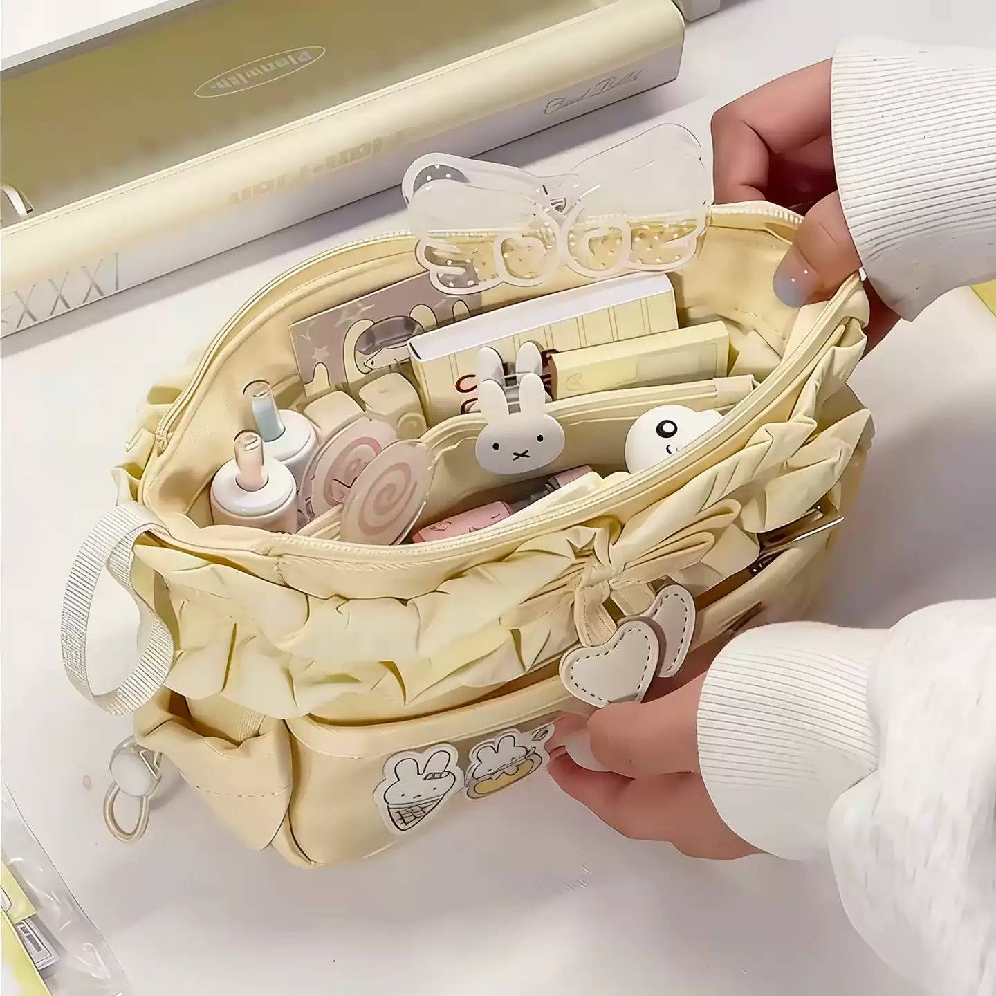 芝士奶黄高颜值INS风多层文具盒