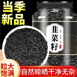 韭菜籽中药材500g韭菜子的功效九莱仔粉野生特级炒熟的起阳韭菜籽