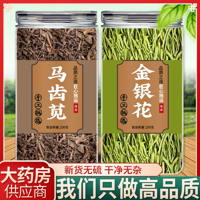 马齿苋金银花茶中药材正品