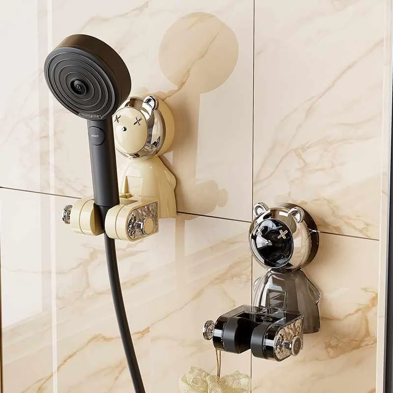 新品吸支架花洒浴室盘式儿童可移动淋浴喷头免打孔底座配件固定器