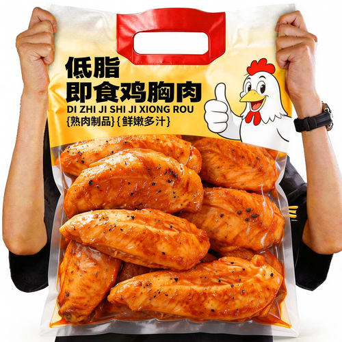 低脂鸡胸肉即食健身代餐解馋饱腹0减少脂期肥餐卡轻速主食零食品