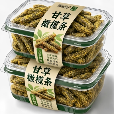 无核甘草橄榄条官方旗舰店潮汕特产盐津蜜饯果脯咸甜零食特级九制