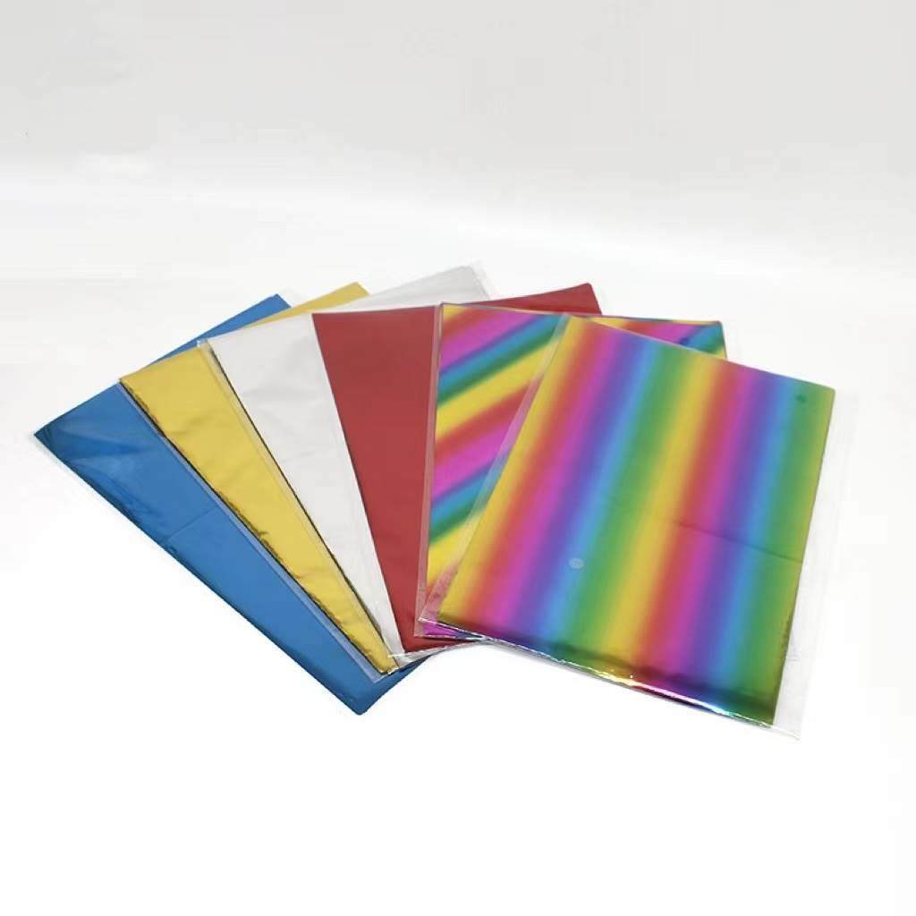 极速diy手工烫金纸 a4烫金膜 过塑封机专用烫印膜 碳粉转印膜50张