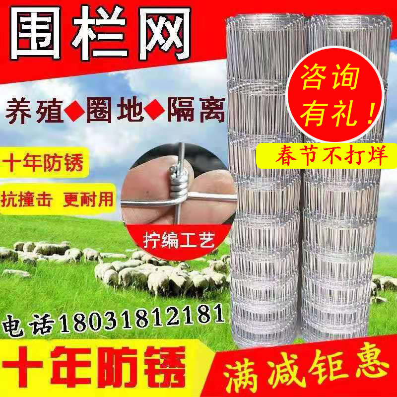 铁丝网围栏养殖网牛栏网护栏网A防护网栅栏养羊养牛铁网果园围网