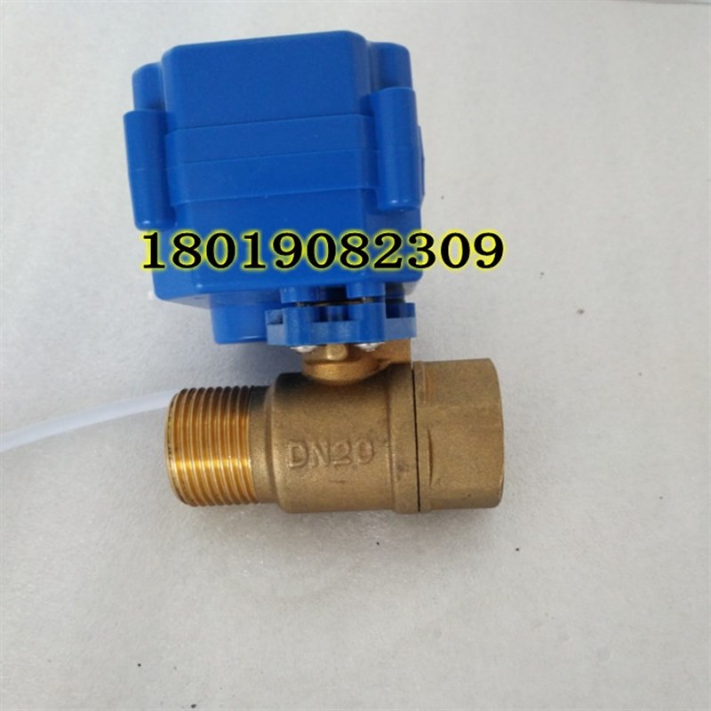 微型电动阀门CWX-15Q CR04 DC9-24V内外丝铜DN20水阀开关阀6分3/4