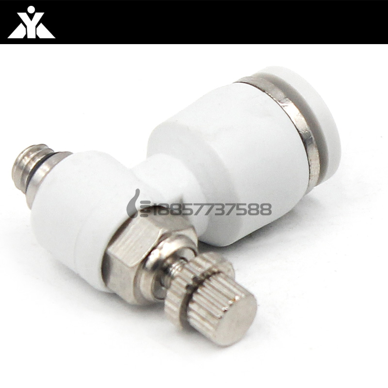 白色SL调速开关SL4-01 SL6-M5 SL8-01 SL10-02 SL12-03气管节流阀