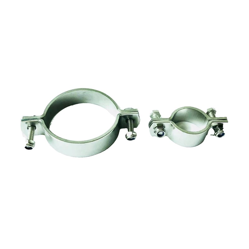 卡箍不锈钢加厚无柄平板管夹管支架管卡抱箍卡箍管托工业PVC夹