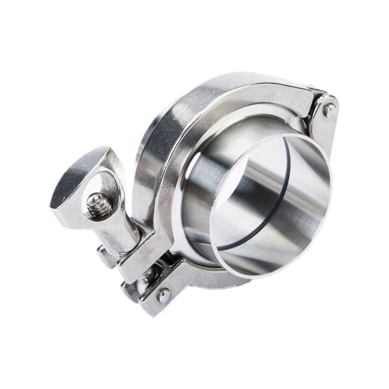 快装卡箍套装卫生级不锈钢接头卡盘抱箍活接焊接直接活接端头304