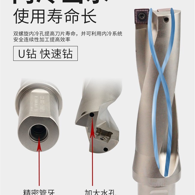鸿亨/鸿哼/HONGHEnNG牌2D/3D/4D/5D车床用暴力钻中心打孔钻U钻刀