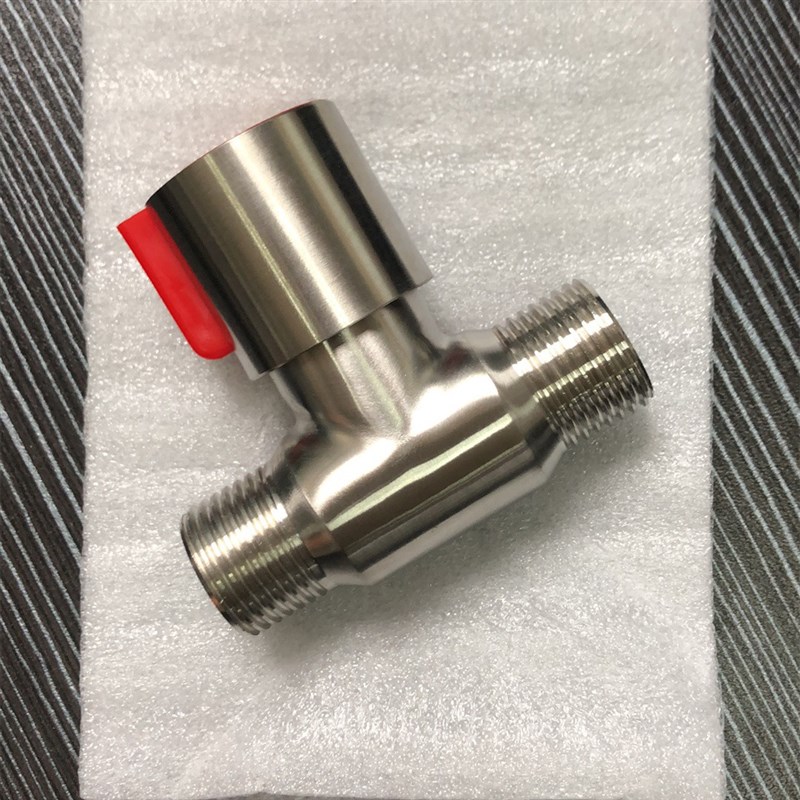 304不锈钢直通阀4分6分明装管双内外丝螺纹直角阀DN15全钢快开关