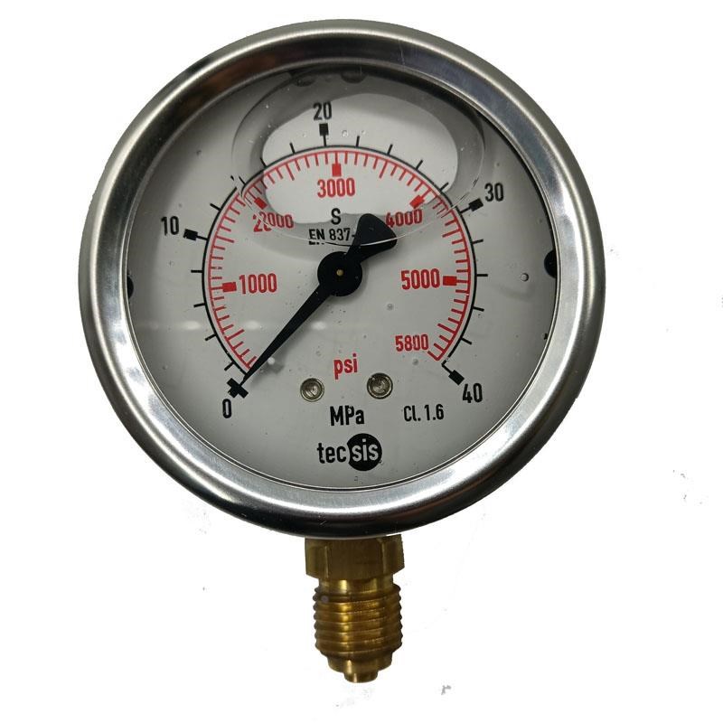 压力表tecsis泰科思德国 轴向P1453-25MPA油压表 液压表测压表