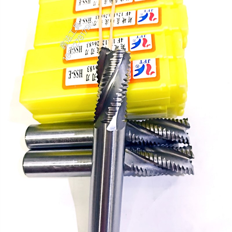 正宗贵阳粗皮立铣刀4齿超硬直柄波刃玉米铣N刀全磨不锈钢加工钢件