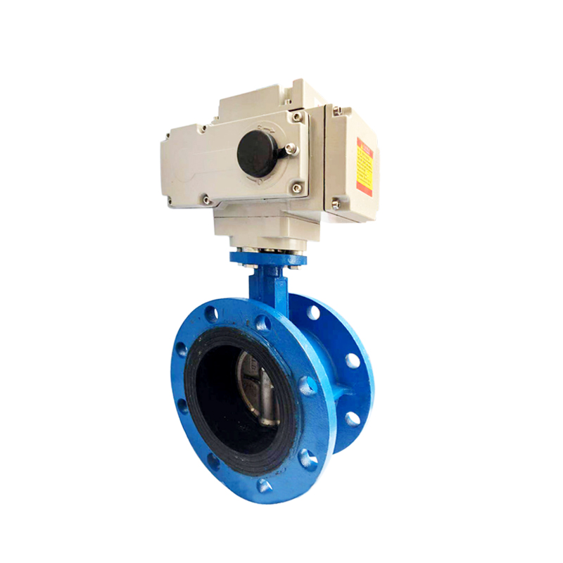 D941X-16 电动法兰蝶阀球磨铸铁不锈钢板 DN50 65 80 100 125 150