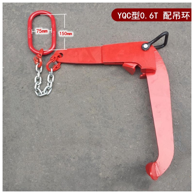 链条油桶钳吊钳夹具吊具吊钩双链钩子叉车合金钢铁桶塑料胶桶两用