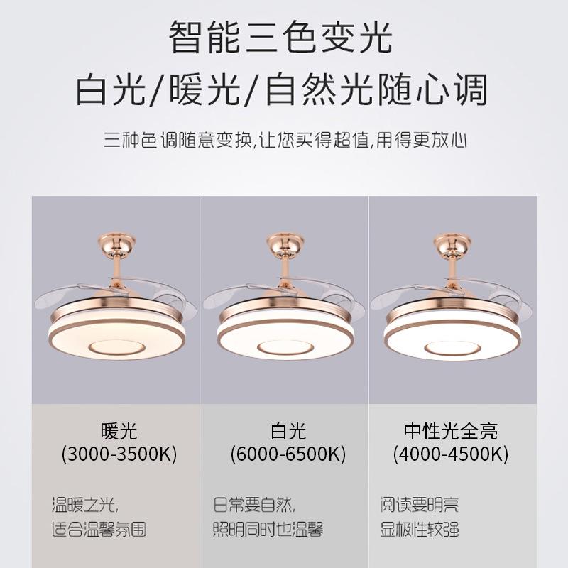 led风扇灯贴片光源圆形三色吸顶灯板替换芯片吊扇灯超亮光源配件
