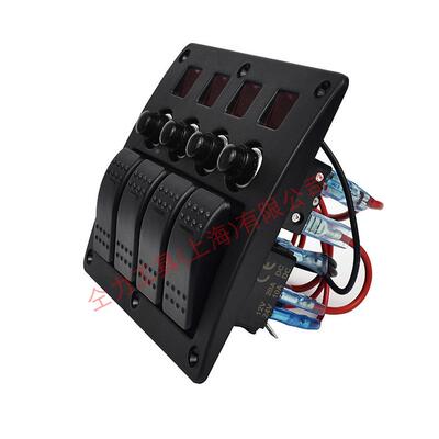 专业PN-CB4生产驾驶配料件C4P塑面板3P红色室单杠开关PB板游艇