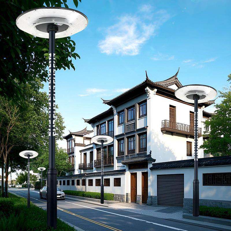 灯户外庭院灯用大率功家阳照明高杆新农村太能路灯l锐能-153ed灯