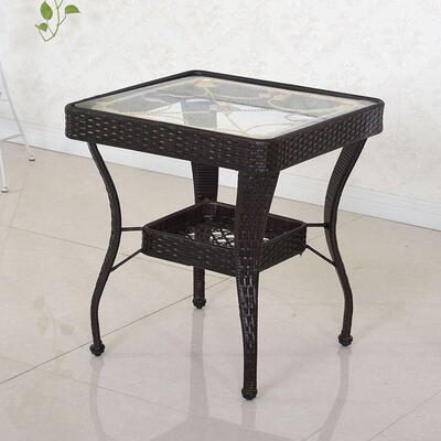 藤椅藤编IRK桌方桌椅组桌合阳台庭院桌椅桌茶室外休休闲阳台闲椅