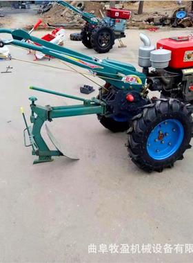 农用地旋耕机11935马柴油力手扶耕地机电启动开沟犁起垄1趟地机