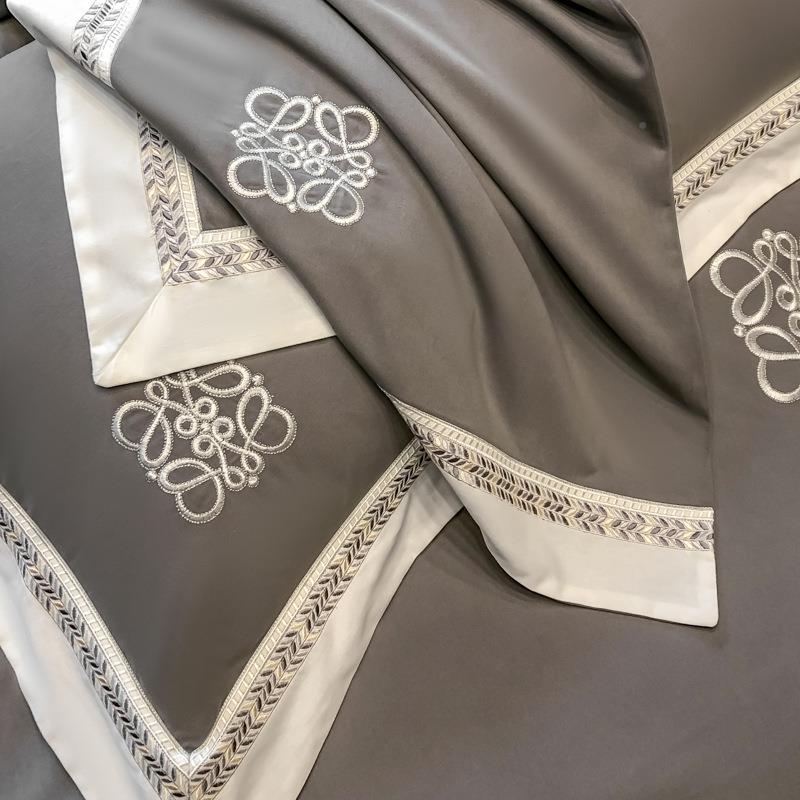 A类10支长床绒四棉纯棉磨毛件套全棉秋冬加厚0被套无品牌/床单床