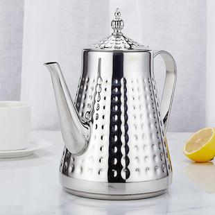 加厚大容量水 水凉水壶餐厅欧式 高XZ LSH茶档不锈钢仿冷冰水壶夏季