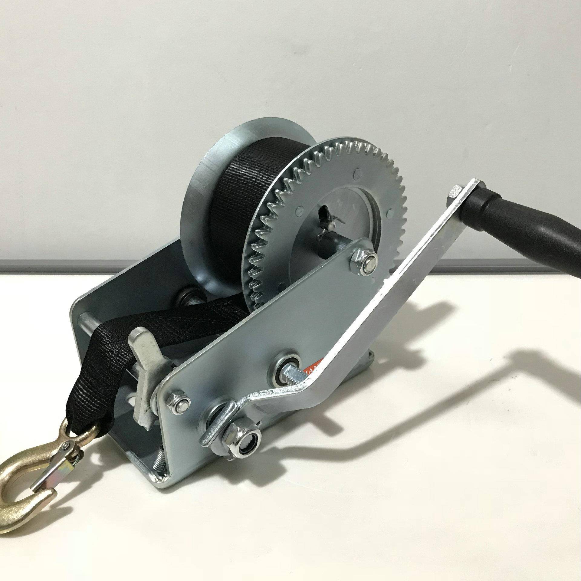 2000lb手卷扬绞机重型卷扬起BY20吊手动绞盘手机摇手动绞盘汽车动