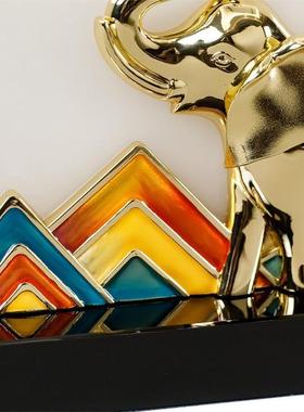 现轻奢摆件高端大象装饰品玄创意时尚摆客厅关电视柜设饰代957品