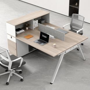 070Z01 6人桌办公ZHH 职员Y办公桌员工桌钢架办公桌双人办公桌2
