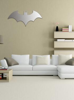 蝙蝠侠镜子灯卧饰室化间妆镜48445子遥圣控七彩变化诞节日墙面装