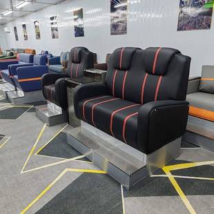 高档台球厅室桌球观球椅沙发休息区专用看球沙发茶几组合轻奢椅子