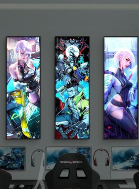 博朋克led灯装饰画挂卧室床头画酒吧电竞房间CYAZ3487店赛赛博风