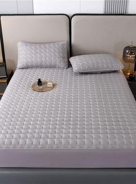 类棉防水隔尿A床单件ekBC4kbJ薄棕垫床罩防滑夹棉席梦纯思床笠垫